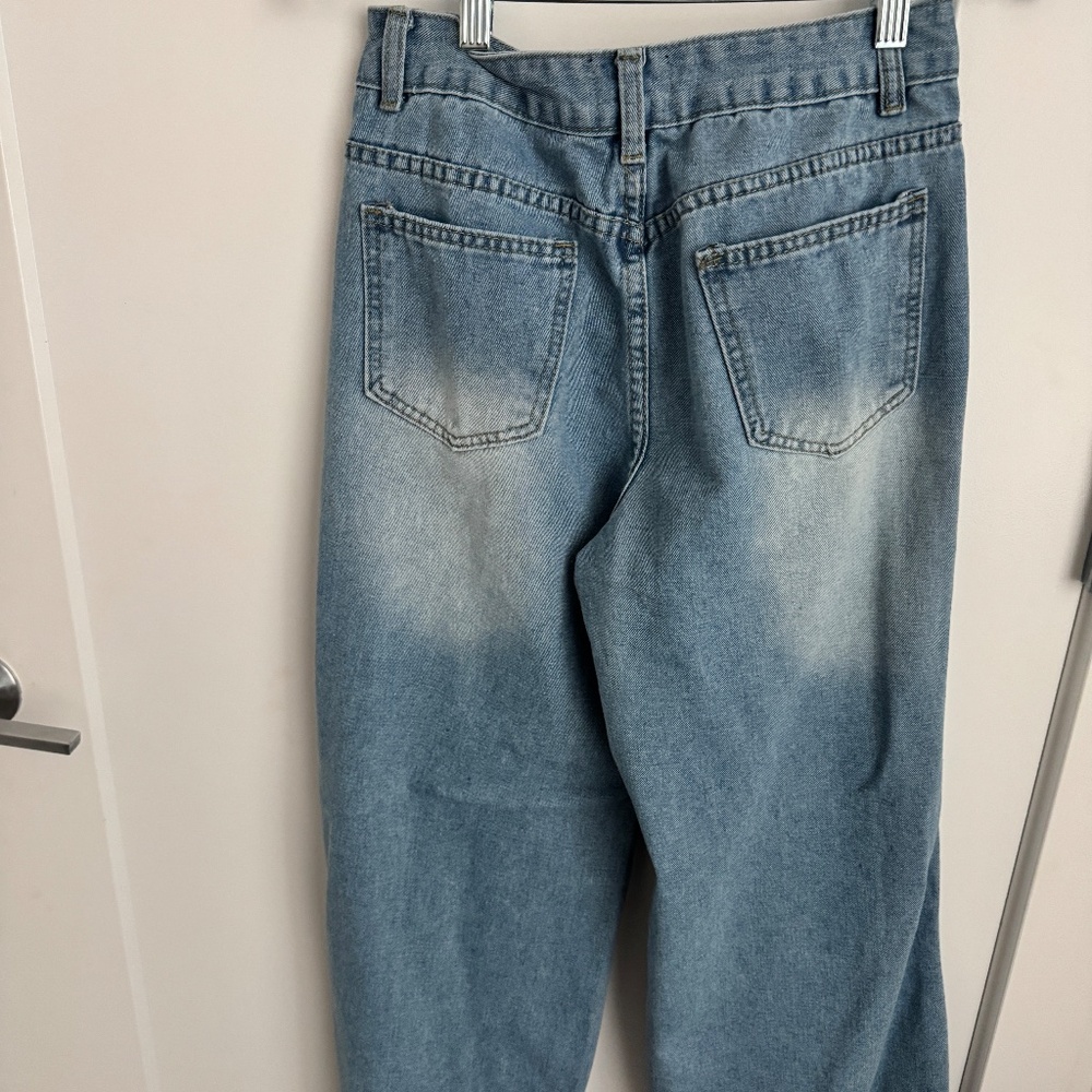 Scacto Denim Wide Fit Sleeveless Cardigan Top and matching jeans, size SMALL - Picture 9 of 13